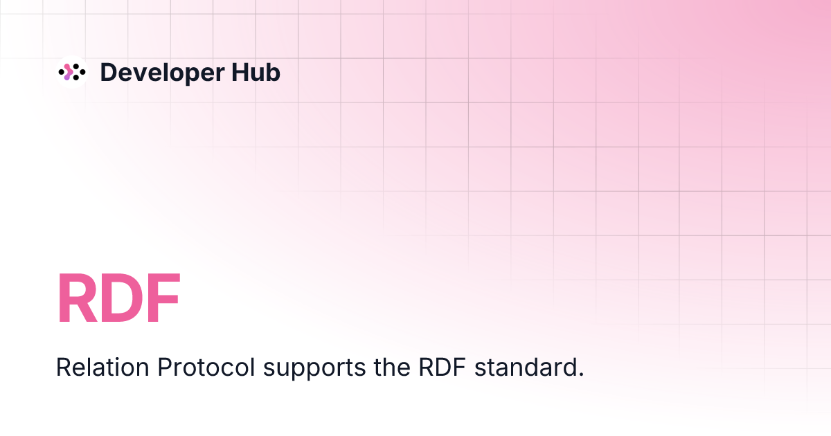 RDF | Developer Hub